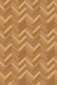 Motif à plat : lames de bois blond à caramel posées en chevrons.