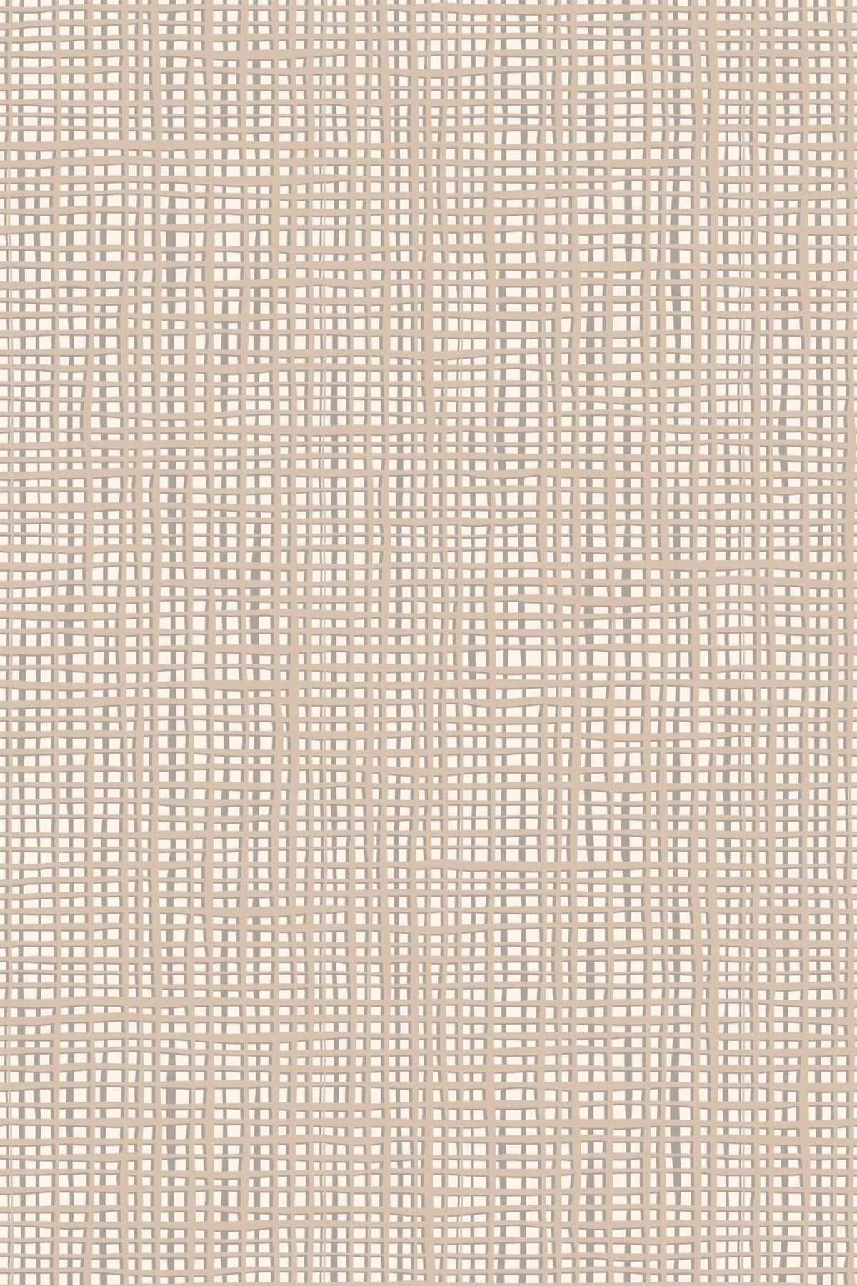 Tissage Quadrillé Taupe, le motif seul