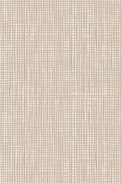 Motif à plat : tissage à mailles carrées, fils beige taupe croisant des fils crème