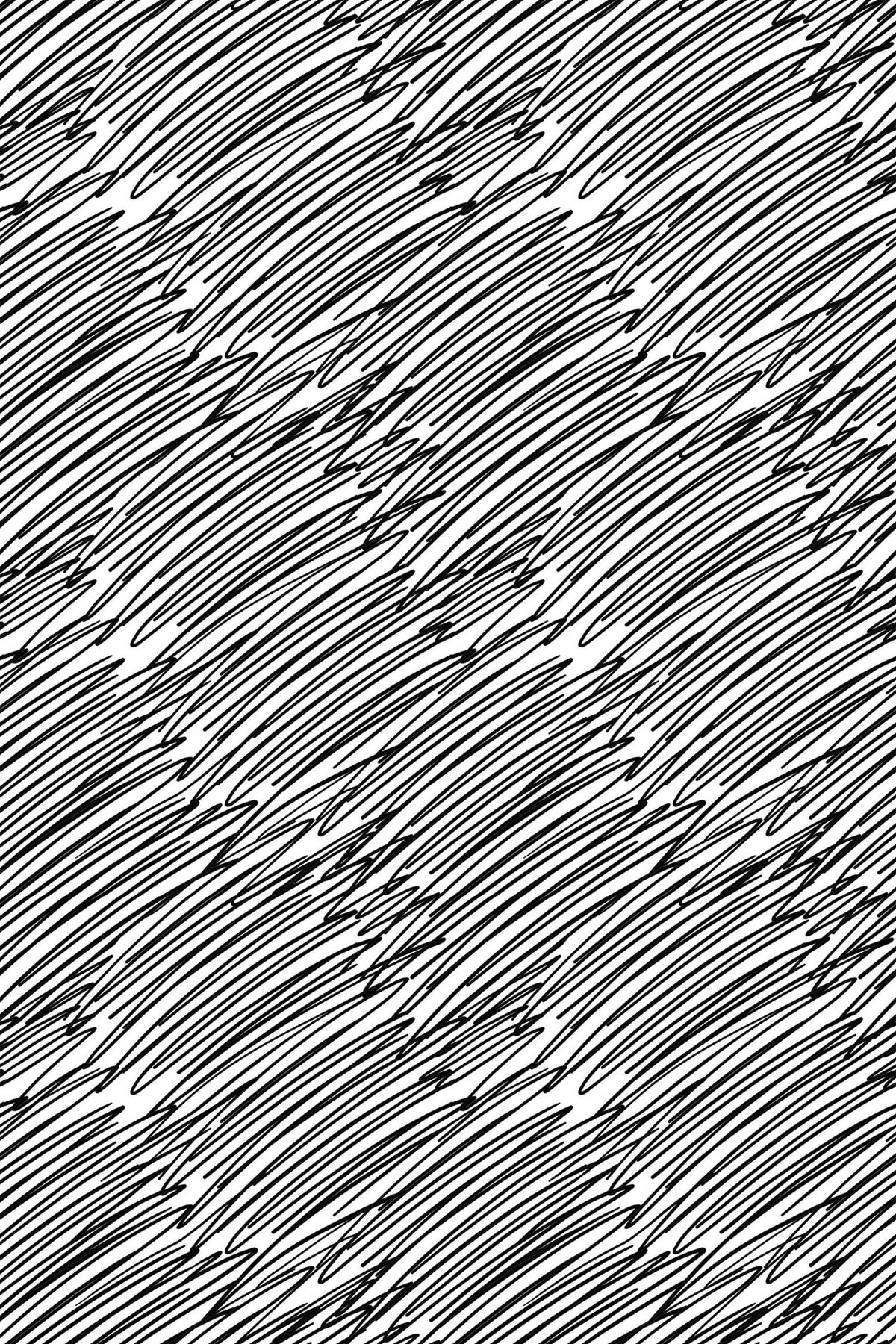 Griffonnages Noirs en Diagonale, aperçu aux dimensions saisies