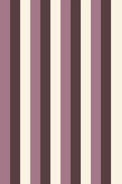 Le décor à plat : de larges bandes verticales rose fané, prune sombre et crème, aux bords nets.