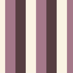 Gros plan de l'impression : la limite franche entre une bande rose fané et une bande prune.