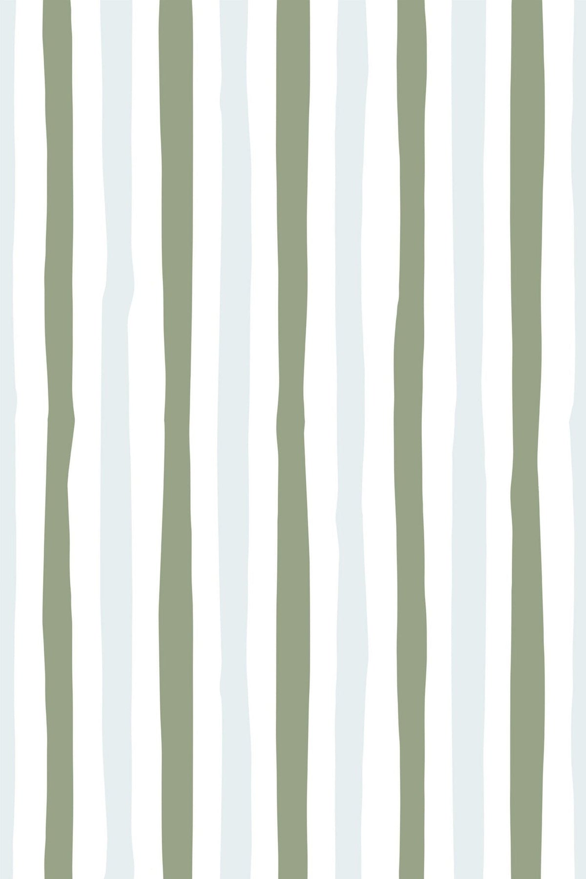 Rayures Peintes Vert Sauge, le motif seul