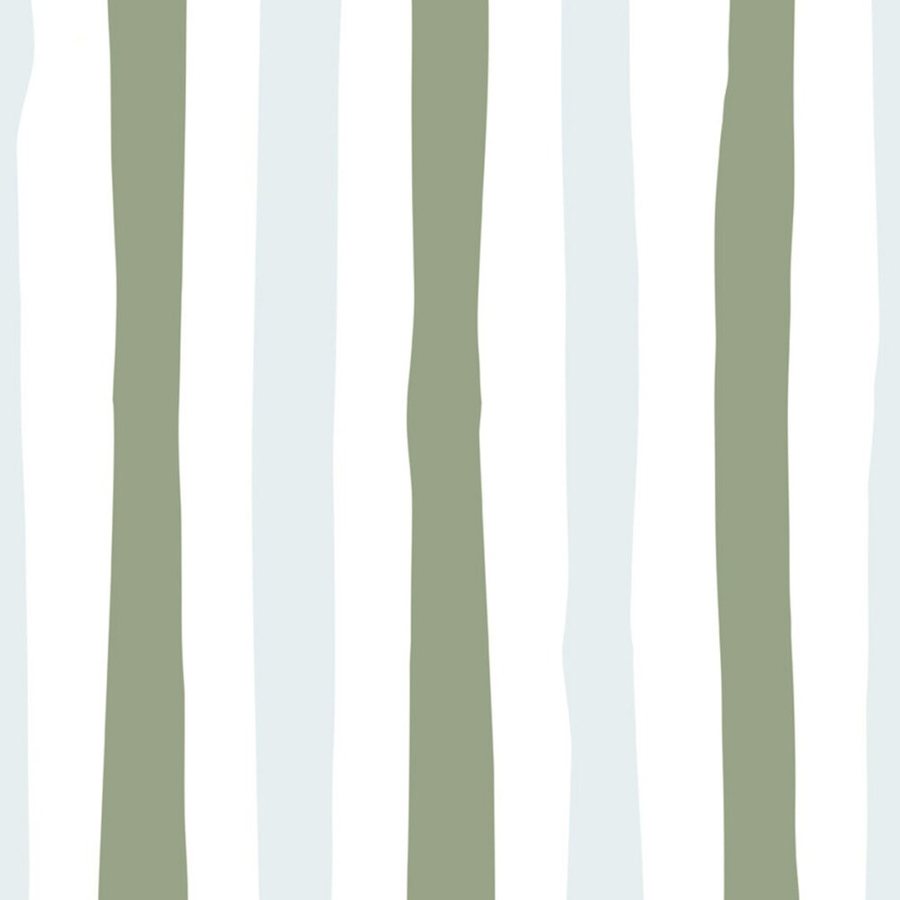 Gros plan de l'impression : le bord ondulé d'une bande verte et les traces de brosse dans la couleur.