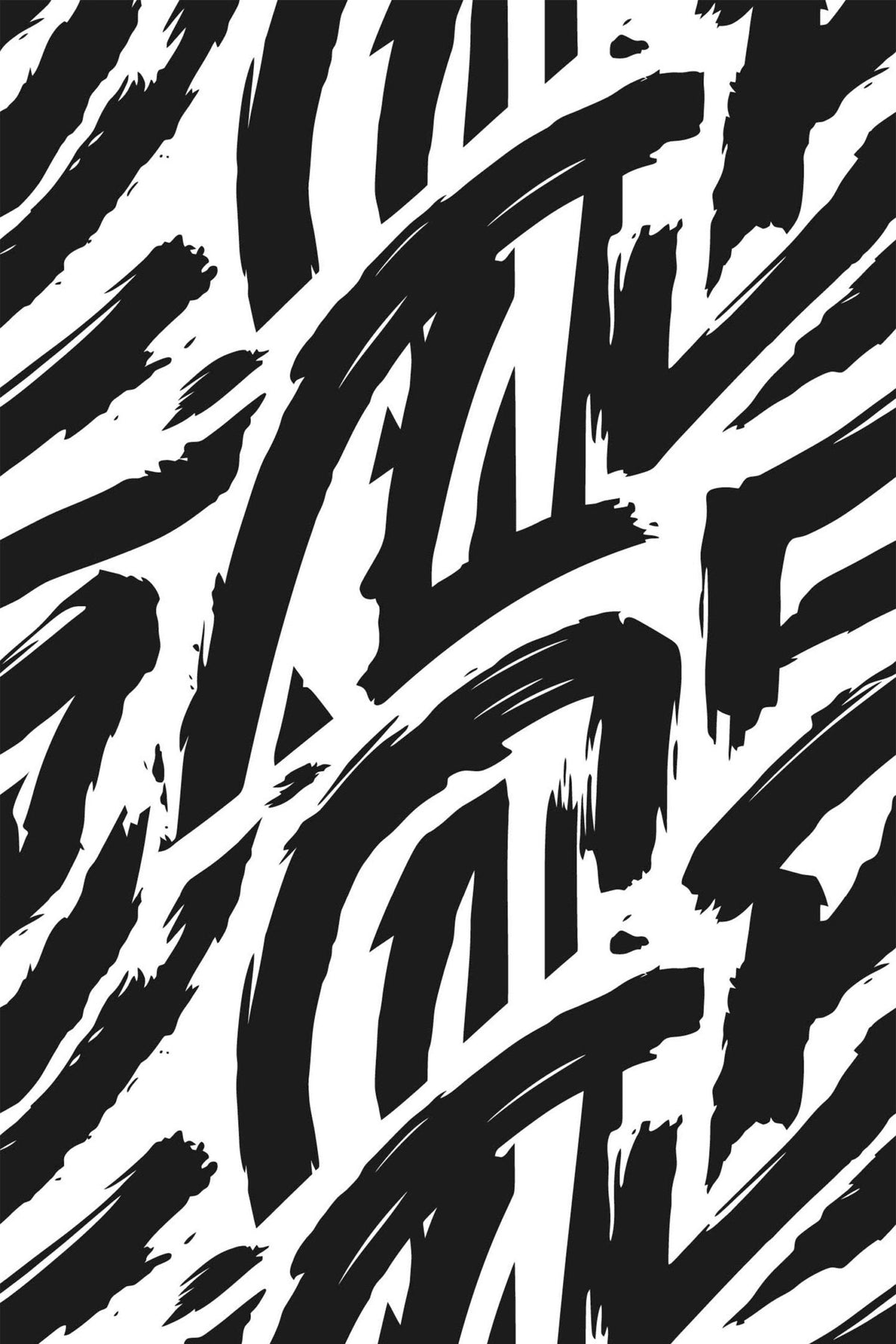 Coups de Pinceau Noirs, aperçu aux dimensions saisies