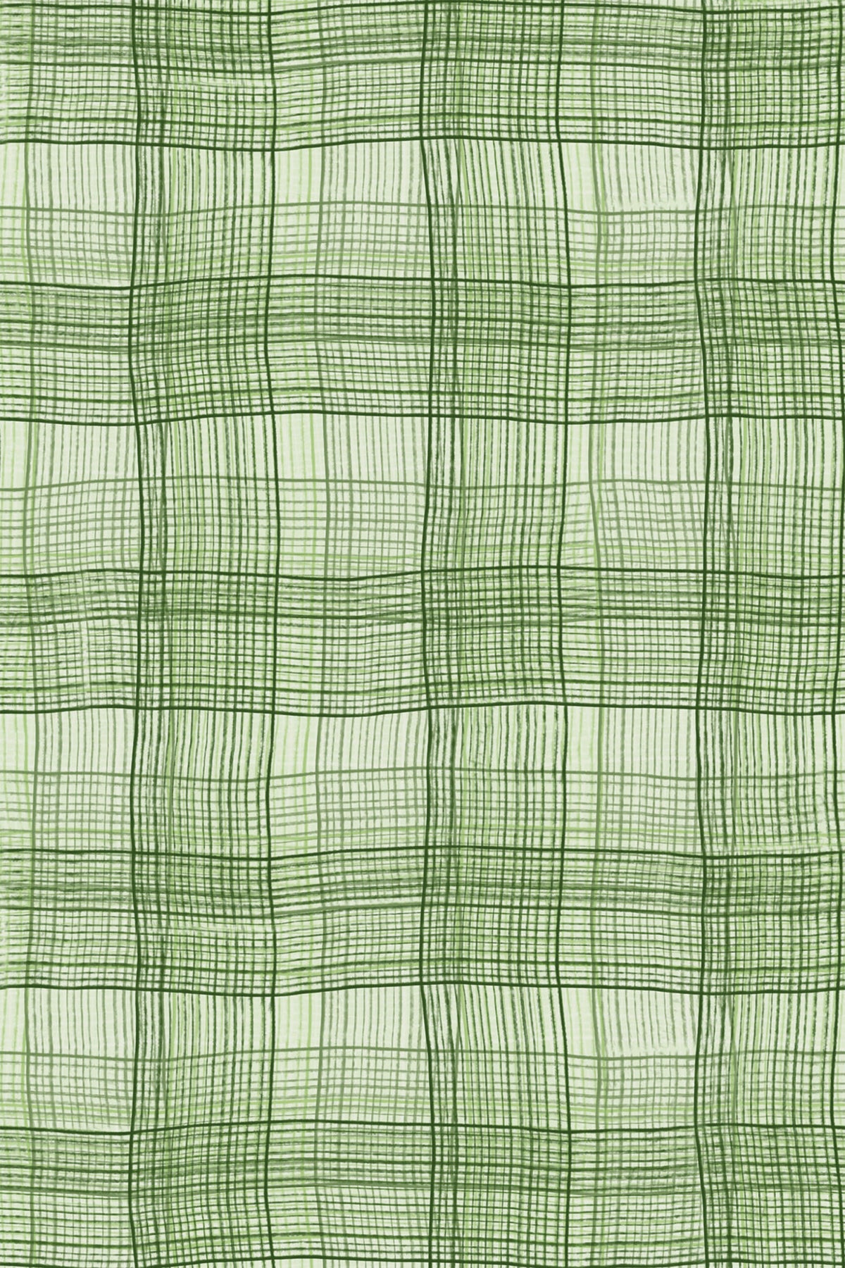 Vichy Ondulé Vert Tendre, le motif seul