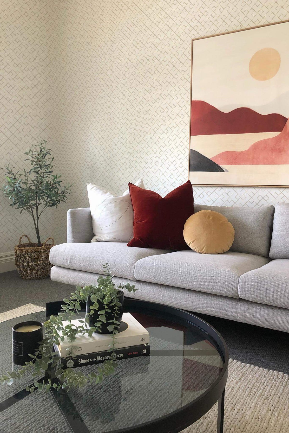 Treillis de Losanges Beige, en situation