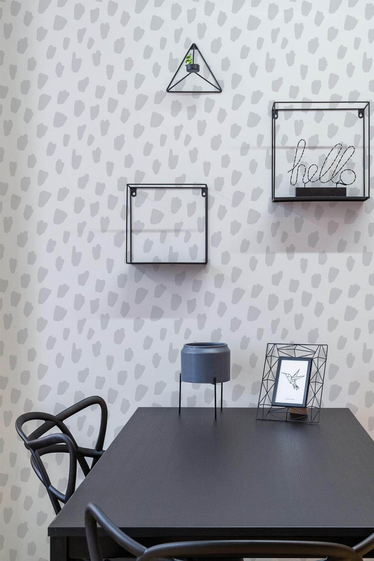 Touches de Pinceau Gris Perle, en situation
