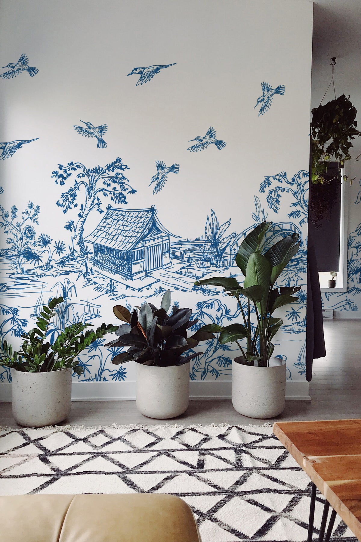 Pagode Bleue et Cascade, en situation