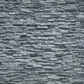 Papier peint panoramique Mur de pierre, parement gris ardoise