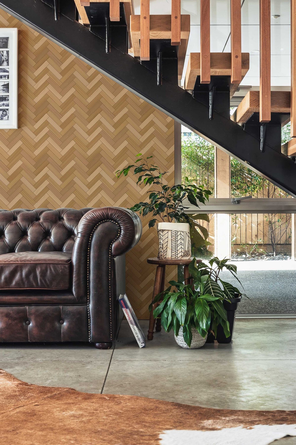 Parquet Bâtons Rompus Miel, en situation